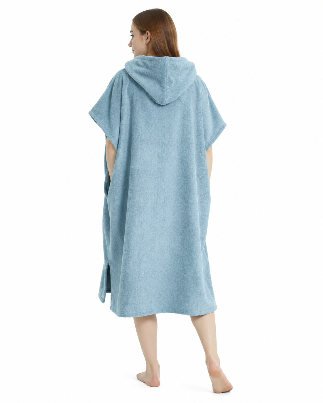 Hoodols Beach Towel Hoodie — hood detail close-up